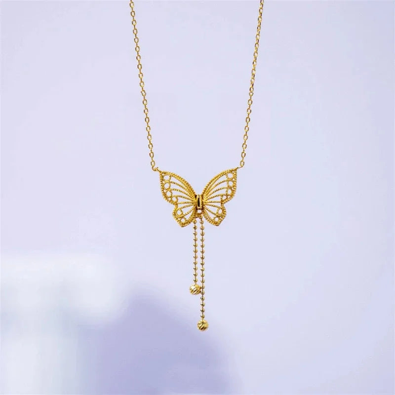 Gold plated Butterfly Necklace for Women