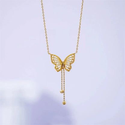 Gold plated Butterfly Necklace for Women