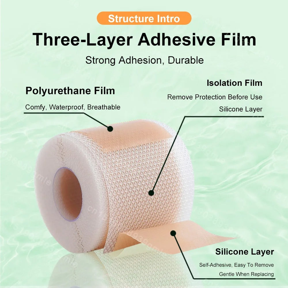 Breathable Adhesive Scar Removing Silicone Tape