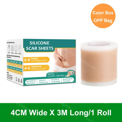 Breathable Adhesive Scar Removing Silicone Tape