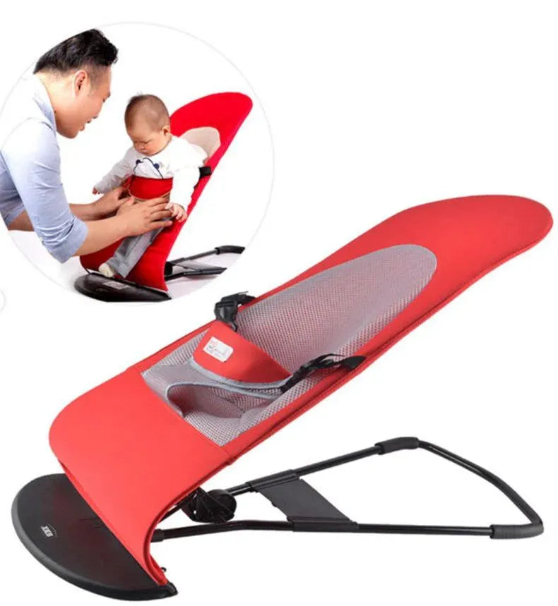 Premium Baby Bouncer Chair – Adjustable, Foldable & Breathable Infant Rocker Seat