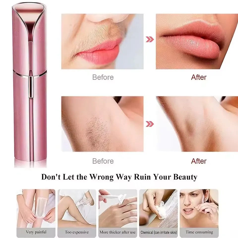 Facial Hair Remover for Women – Painless, Portable & Hypoallergenic Trimmer